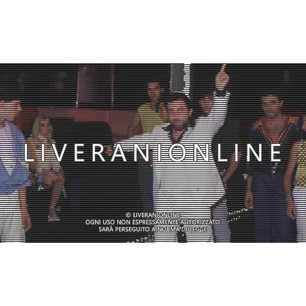TRASMISSIONE TELEVISIVA\'DRIVE-IN\' 1982 NELLA FOTO ENRICO BERUSCHI AG ALDO LIVERANI
