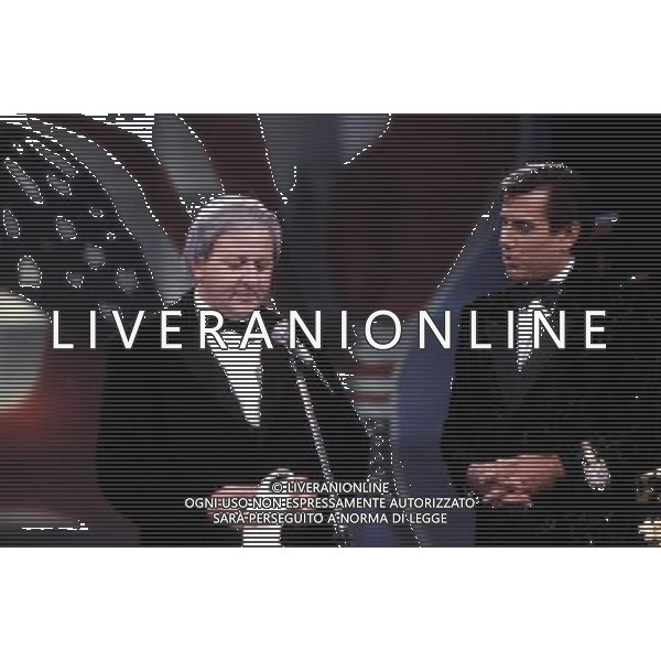TRASMISSIONE TELEVISIVA\'DRIVE-IN\' 1982 NELLA FOTO MASSIMO BOLDI-TEO TEOCOLI AG ALDO LIVERANI