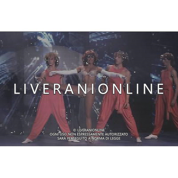 TRASMISSIONE TELEVISIVA\'DRIVE-IN\' 1982 NELLA FOTO CARMEN RUSSO AG ALDO LIVERANI