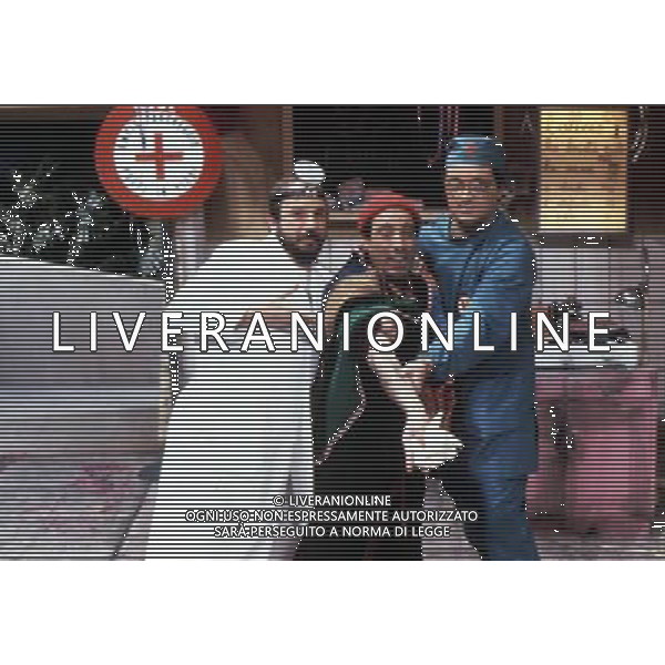 TRASMISSIONE TELEVISIVA\'DRIVE-IN\' 1982 NELLA FOTO TRE-TRE AG ALDO LIVERANI