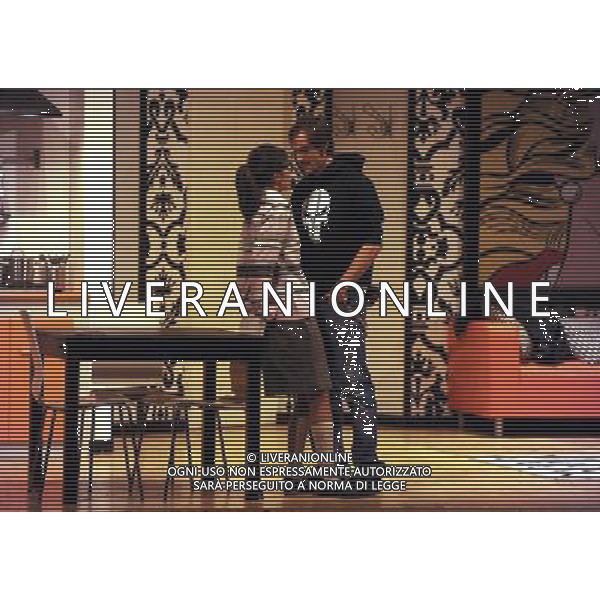 PRIMA DELLO SPETTACOLO TEATRALE: \' THE PROZAC FAMILY\' TEATRO PARIOLI - ROMA NELLA FOTO: ALESSANDRA MASTRONARDI ED EROS GALBIATI IN SCENA © MASSIMO BRUNI - AG. ALDO LIVERANI SAS