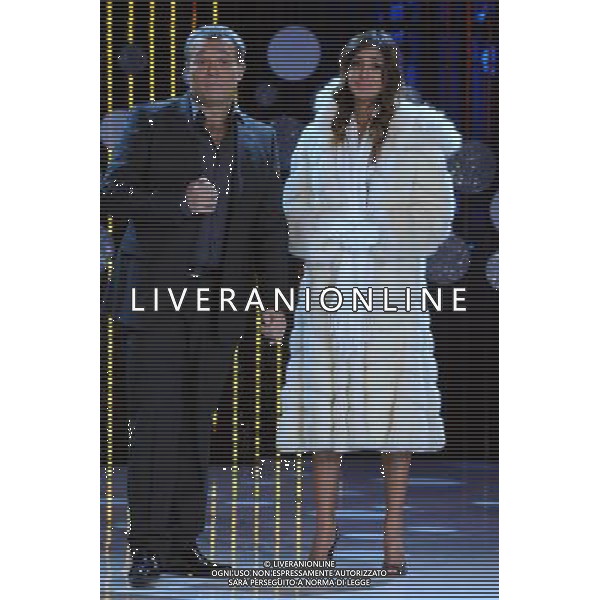 MILANO 23-01-2009 \'SCHERZI A PARTE\' - BELEN RODRIGUEZ - CLAUDIO AMENDOLA © AG. ALDO LIVERANI SAS