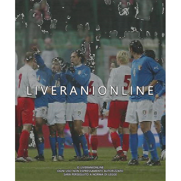 NESTA ALESSANDRO E GATTUSO GENNARO Varsavia 12/11/2003 amichevole Polonia-Italia 3:1 nella foto gattuso e nesta ph Paola Garbuio/ag aldo Liverani s.a.s.