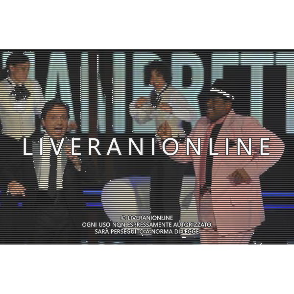 milano 28 gennaio 2009 trasm. \'chiambretti night\' nella foto: PIERO CHIAMBRETTI - BILL GOODSON © Ag. Aldo Liverani sas