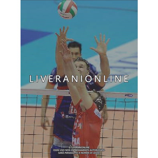 TIM Cup A1 Final Four di Volley 1° Semifinale Forlì(FC) - 31.01.2009 Lube Banca Marche Macerata–Copra Nordmeccanica Piacenza Nella Foto:MEONI MARCO-LEBL MARTIN /Ph.Vitez-Ag. Aldo Liverani