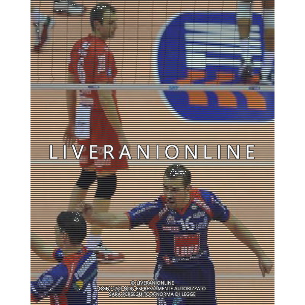 TIM Cup A1 Final Four di Volley 1° Semifinale Forlì(FC) - 31.01.2009 Lube Banca Marche Macerata–Copra Nordmeccanica Piacenza Nella Foto:SWIDERSKI SEBASTIAN ESULTA /Ph.Vitez-Ag. Aldo Liverani
