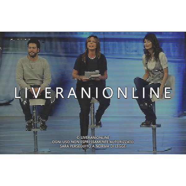 TRASMISSIONE TV: \' QUESTA DOMENICA\' STUDI TITANUS - ROMA NELLA FOTO: MATTEO BRANCIAMORE - PAOLA PEREGO - ALESSANDRA MASTRONARDI © MASSIMO BRUNI - AG. ALDO LIVERANI SAS