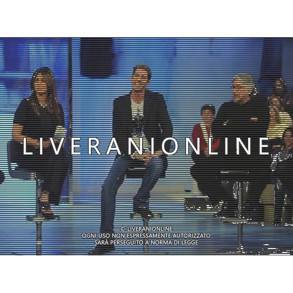 TRASMISSIONE TV: \' QUESTA DOMENICA\' STUDI TITANUS - ROMA NELLA FOTO: PAOLA PEREGO - FABRIZIO CIMMINO - ALESSANDRO MELUZZI © MASSIMO BRUNI - AG. ALDO LIVERANI SAS