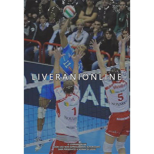 TIM Cup A1 Final Four di Volley Finale Forli\'(FC) - 01.02.2009 Bre Banca Lannutti Cuneo-Lube Banca Marche Macerata Nella Foto: ABBADI MANIUS /Ph.Vitez-Ag. Aldo Liverani