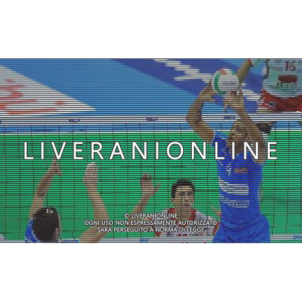 TIM Cup A1 Final Four di Volley Finale Forli\'(FC) - 01.02.2009 Bre Banca Lannutti Cuneo-Lube Banca Marche Macerata Nella Foto: GONZALEZ JAVIER /Ph.Vitez-Ag. Aldo Liverani