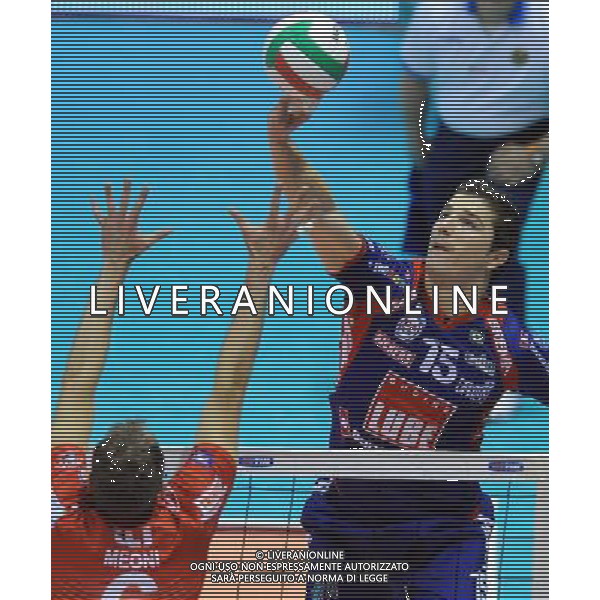 TIM Cup A1 Final Four di Volley 1° Semifinale Forli\'(FC) - 31.01.2009 Lube Banca Marche Macerata-Copra Nordmeccanica Piacenza Nella Foto:OMRCEN IGOR /Ph.Vitez-Ag. Aldo Liverani