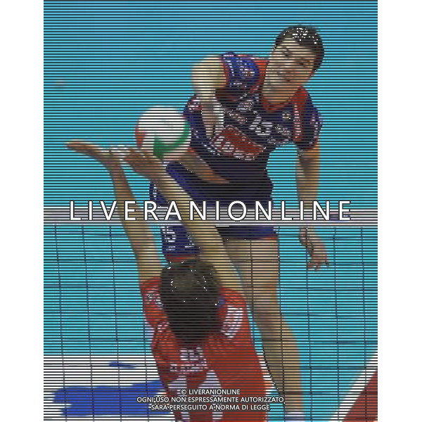 TIM Cup A1 Final Four di Volley 1° Semifinale Forli\'(FC) - 31.01.2009 Lube Banca Marche Macerata-Copra Nordmeccanica Piacenza Nella Foto:OMRCEN IGOR /Ph.Vitez-Ag. Aldo Liverani