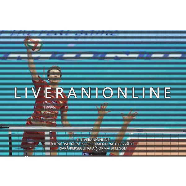 TIM Cup A1 Final Four di Volley 1° Semifinale Forli\'(FC) - 31.01.2009 Lube Banca Marche Macerata-Copra Nordmeccanica Piacenza Nella Foto:PAMPEL CHRISTIAN /Ph.Vitez-Ag. Aldo Liverani