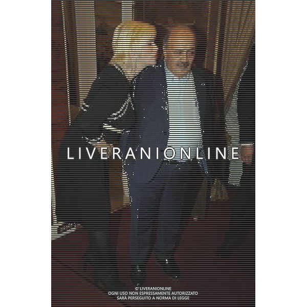 Presso il celebre hotel Hassler di Roma, si  tenuta lÕasta di Beneficenza promossa da Maurizio Costanzo e battuta da Luca Faccenda della National Gallery di Firenze. Il ricavato sarˆ devoluto in supporto dei bambini sordociechi della Roberto Wirth Fund Onlus. nella foto: ILONA STALLER \' CICCIOLINA\' - MAURIZIO COSTANZO © Massimo Bruni - ag. Aldo Liverani sas
