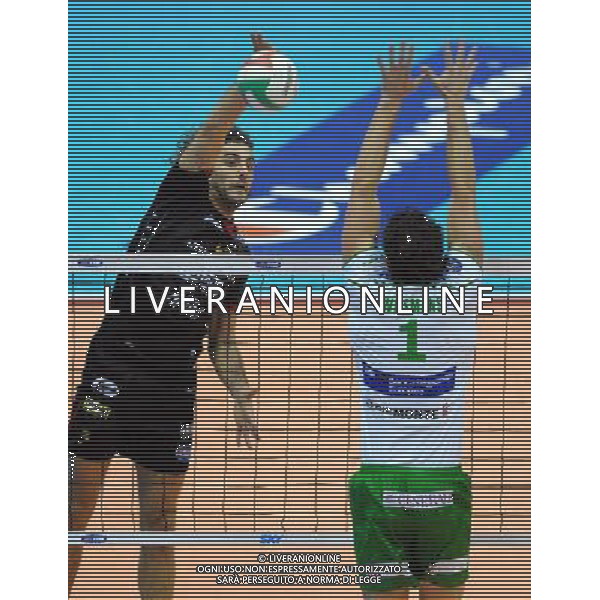 TIM Cup A1 Final Four di Volley 2a Semifinale Forli\'(FC) - 31.01.2009 Bre Banca Lannutti Cuneo-Sisley Treviso Nella Foto:FEI ALESSANDRO /Ph.Vitez-Ag. Aldo Liverani