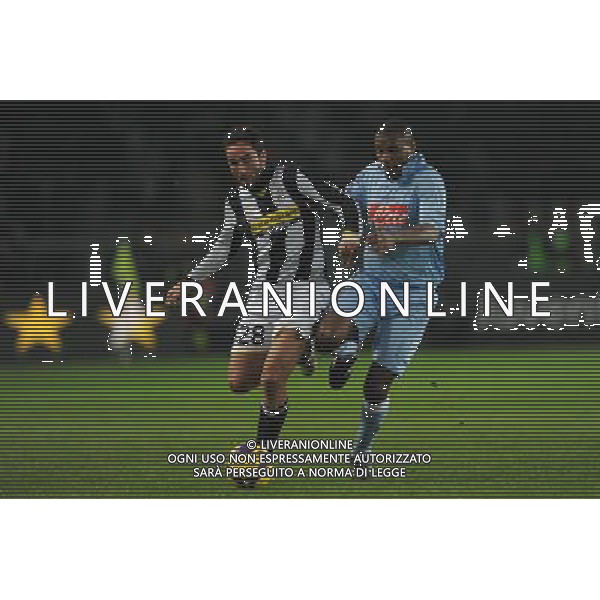 4-2-2009 Torino Sport Calcio Juventus Napoli Coppa Italia Tim 2008/2009 Nella foto: cristian molinaro e marcelo zalayeta ph.viganti/ag.aldo liverani sas