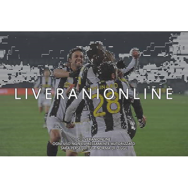 4-2-2009 Torino Sport Calcio Juventus Napoli Coppa Italia Tim 2008/2009 Nella foto: Esultanza della juventus a fine gara ph.Viganti/AG.ALDO LIVERANI SAS