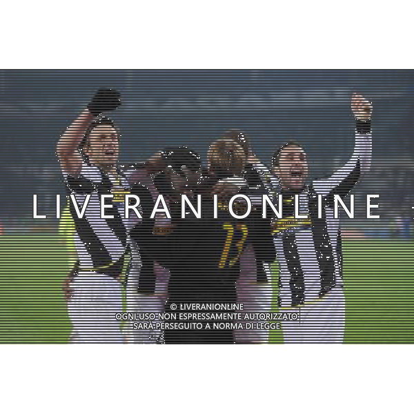 4-2-2009 Torino Sport Calcio Juventus Napoli Coppa Italia Tim 2008/2009 Nella foto: Esultanza della juventus a fine gara ph.Viganti/AG.ALDO LIVERANI SAS
