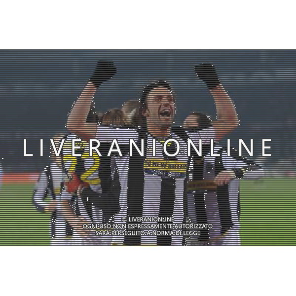 4-2-2009 Torino Sport Calcio Juventus Napoli Coppa Italia Tim 2008/2009 Nella foto: Esultanza della juventus a fine gara ph.Viganti/AG.ALDO LIVERANI SAS