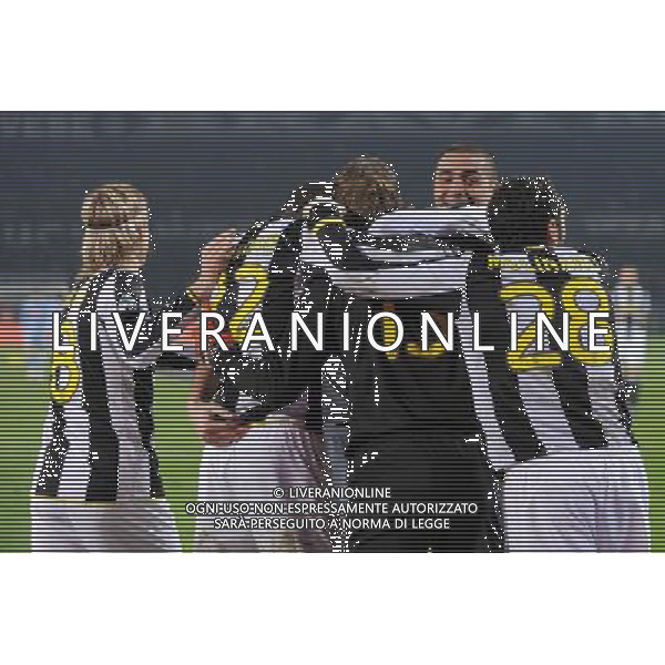 4-2-2009 Torino Sport Calcio Juventus Napoli Coppa Italia Tim 2008/2009 Nella foto: Esultanza della juventus a fine gara ph.Viganti/AG.ALDO LIVERANI SAS