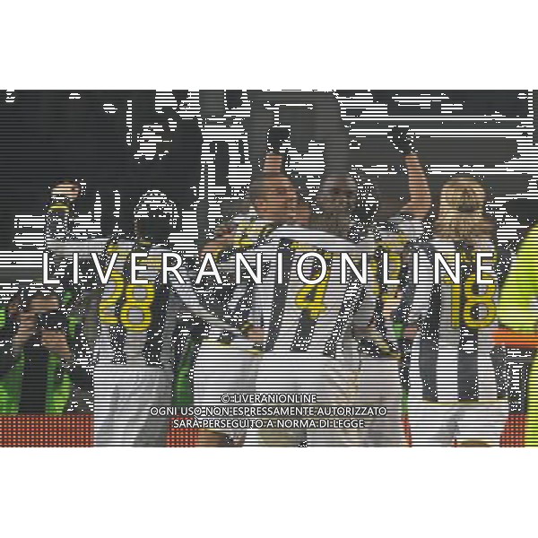 4-2-2009 Torino Sport Calcio Juventus Napoli Coppa Italia Tim 2008/2009 Nella foto: esultanza finale della juventus ph.Viganti/AG.ALDO LIVERANI SAS