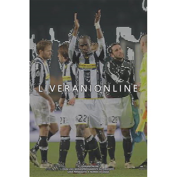 4-2-2009 Torino Sport Calcio Juventus Napoli Coppa Italia Tim 2008/2009 Nella foto: esultanza finale della juventus ph.Viganti/AG.ALDO LIVERANI SAS