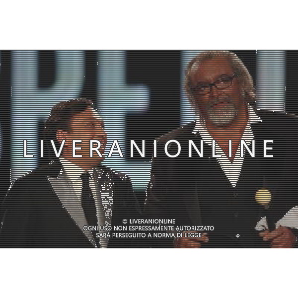 TRASMISSIONE TV: \' CHIAMBRETTI NIGHT\' NELLA FOTO: PIERO CHIAMBRETTI - DIEGO ABATANTUNO © ANTONIO SORANO - AG. ALDO LIVERANI SAS