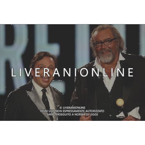 TRASMISSIONE TV: \' CHIAMBRETTI NIGHT\' NELLA FOTO: PIERO CHIAMBRETTI -DIEGO ABATANTUONO © ANTONIO SORANO - AG. ALDO LIVERANI SAS