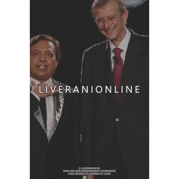 TRASMISSIONE TV: \' CHIAMBRETTI NIGHT\' NELLA FOTO: PIERO CHIAMBRETTI -PIERO FASSINO © ANTONIO SORANO - AG. ALDO LIVERANI SAS