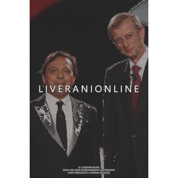 TRASMISSIONE TV: \' CHIAMBRETTI NIGHT\' NELLA FOTO: PIERO CHIAMBRETTI -PIERO FASSINO © ANTONIO SORANO - AG. ALDO LIVERANI SAS