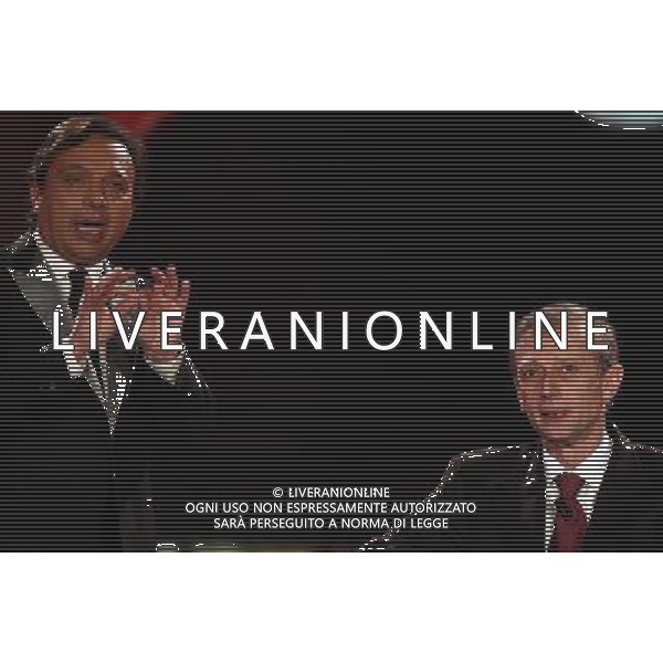 TRASMISSIONE TV: \' CHIAMBRETTI NIGHT\' NELLA FOTO: PIERO CHIAMBRETTI -PIERO FASSINO © ANTONIO SORANO - AG. ALDO LIVERANI SAS