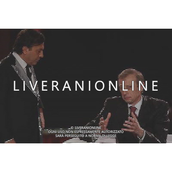 TRASMISSIONE TV: \' CHIAMBRETTI NIGHT\' NELLA FOTO: PIERO CHIAMBRETTI -PIERO FASSINO © ANTONIO SORANO - AG. ALDO LIVERANI SAS