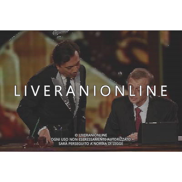 TRASMISSIONE TV: \' CHIAMBRETTI NIGHT\' NELLA FOTO: PIERO CHIAMBRETTI -PIERO FASSINO © ANTONIO SORANO - AG. ALDO LIVERANI SAS