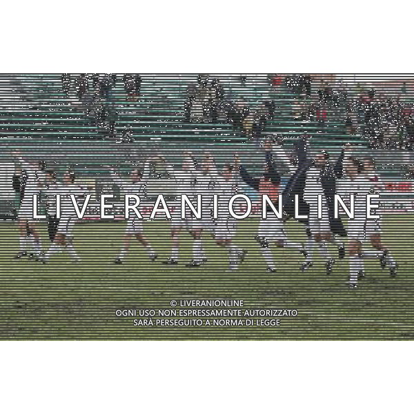 08/02/2009 VENEZIA LEGA PRO GIRONE A-CALCIO VENEZIA REGGIANA NELLA FOTO:L\'ESULTANZA DELLA REGGIANA A FINE PARTITA PH.GARBUIO/AG.ALDO LIVERANI SAS