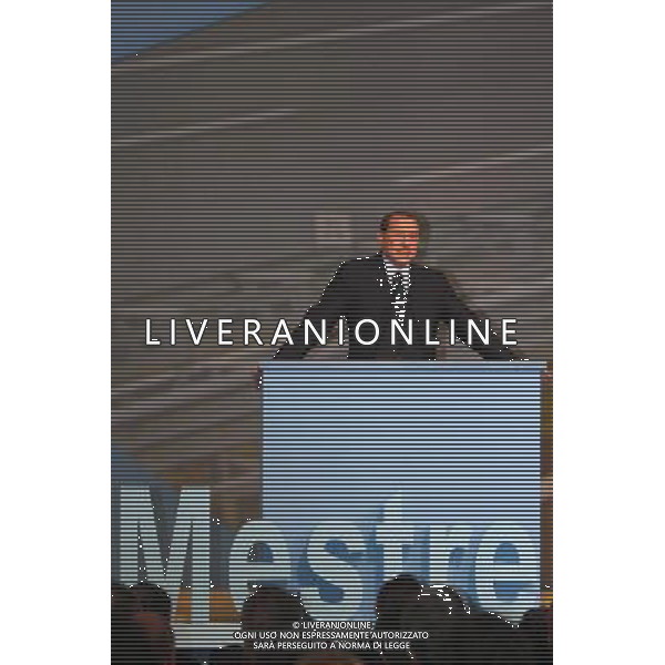 Bonisiolo di Mogliano Veneto (TV) 08.02.09: Inaugurazione Passante di Mestre, Silvio Berlusconi illustra la realizzazione dell\'opera ph.garbuio/ag.aldo liverani sas