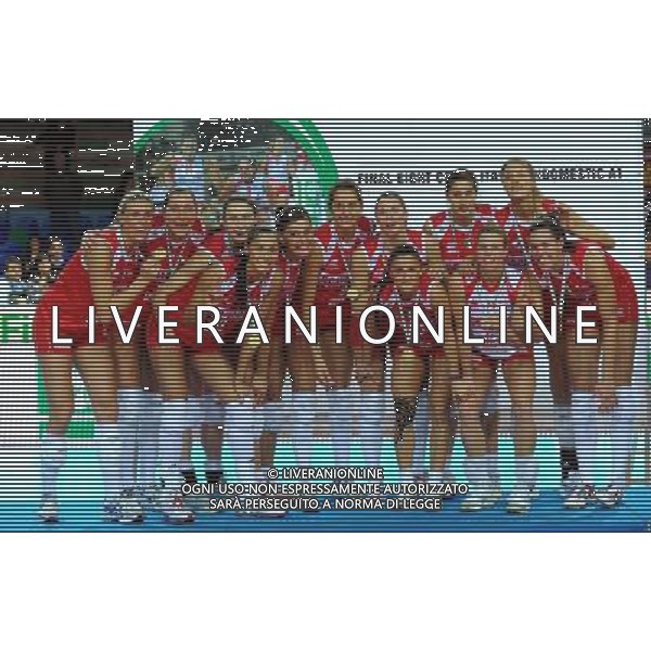 Findomestic Coppa Italia A1 di Volley Femminile Finale Eboli(SA) - 08.02.2009 Scavolini Pesaro-Asystel Volley Novara Nella Foto:SCAVOLINI IN POSA CON LE MEDAGLIE /Ph.Vitez-Ag. Aldo Liverani