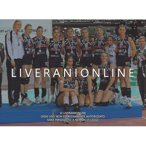 Findomestic Coppa Italia A1 di Volley Femminile Finale Eboli(SA) - 08.02.2009 Scavolini Pesaro-Asystel Volley Novara Nella Foto:NOVARA SECONDA CLASSIFICATA /Ph.Vitez-Ag. Aldo Liverani