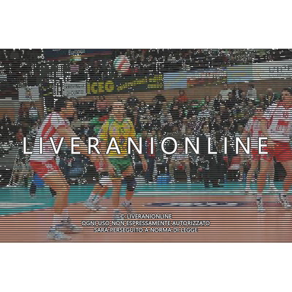Bre Banca Lannutti Cuneo - Lube Banca Marche Macerata Volley 08-02- 2009 7a giornata di ritorno della Regular Season Nella foto: Matteo Martino e Mirko Corsano ©Alessandro Falzone/Agenzia Aldo Liverani Sas