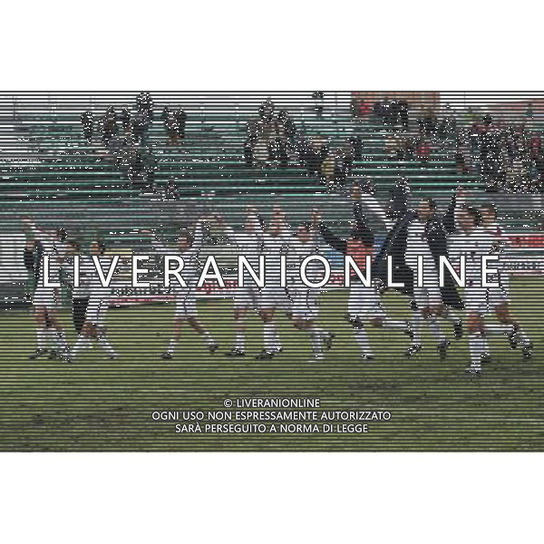 VENEZIA 08/02/2009 CAMPIONATO NAZIONALE 1 ^ DIVISIONE GIRONE A VENEZIA-REGGIANA NELLA FOTO:LA REGGIANA SALUTA I SUOI TIFOSI FOTO PAOLA GARBUIO/AG.ALDO LIVERANI