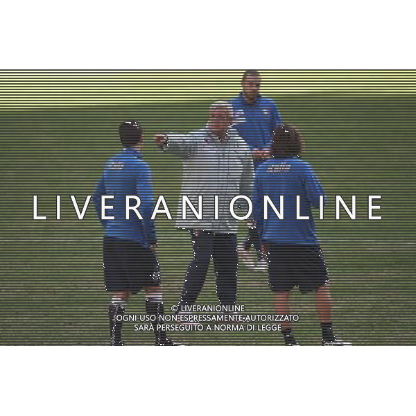 MILANO 9/2/2009 STADIO GIUSEPPE MEAZZA ALLENAMENTO DELLA NAZIONALE ITALIANA PRIMA DELL\' INCONTRO AMICHEVOLE CON IL BRASILE A LONDRA NELLA FOTO MARCELO LIPPI FOTO ROMANO/AG ALDO LIVERANI