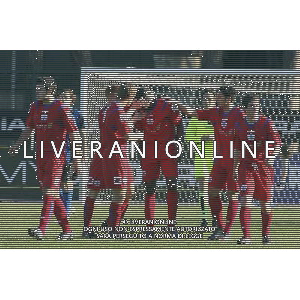 VIAREGGIO, 9 FEBBRAIO 2009 TORNEO DI VIAREGGIO \'COPPA CARNEVALE\' 2009 INTER QUEENS PARK RANGERS NELLA FOTO: ESULTANZA DEL QUEENS PARK RANGERS DOPO IL GOL DELL\'1-1 DI ANTONIO GERMAN FOTO AG. A. LIVERANI SAS