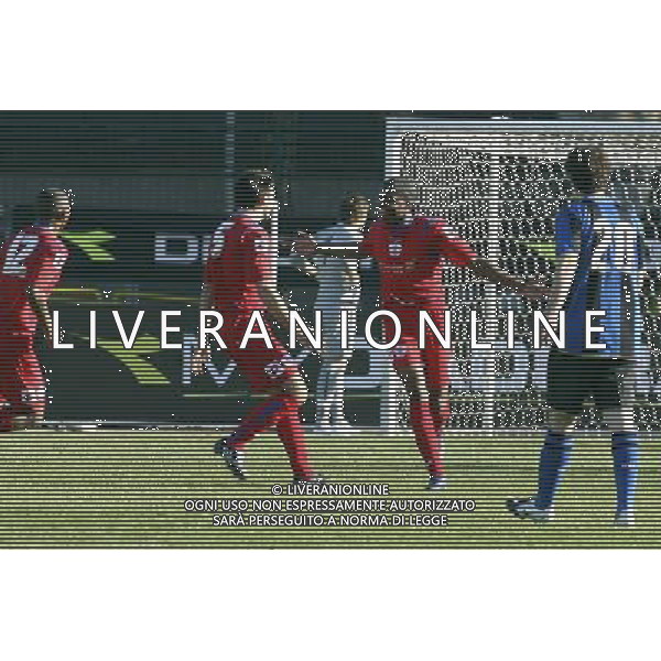 VIAREGGIO, 9 FEBBRAIO 2009 TORNEO DI VIAREGGIO \'COPPA CARNEVALE\' 2009 INTER QUEENS PARK RANGERS NELLA FOTO: ESULTANZA DEL QUEENS PARK RANGERS DOPO IL GOL DELL\'1-1 DI ANTONIO GERMAN FOTO AG. A. LIVERANI SAS