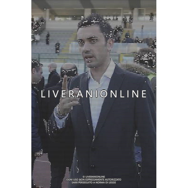 VIAREGGIO, 9 FEBBRAIO 2009 TORNEO DI VIAREGGIO \'COPPA CARNEVALE\' 2009 INTER QUEENS PARK RANGERS NELLA FOTO: RAFFAELE PALLADINO PRIMA DELLA CERIMONIA DI INAUGURAZIONE FOTO AG. A. LIVERANI SAS
