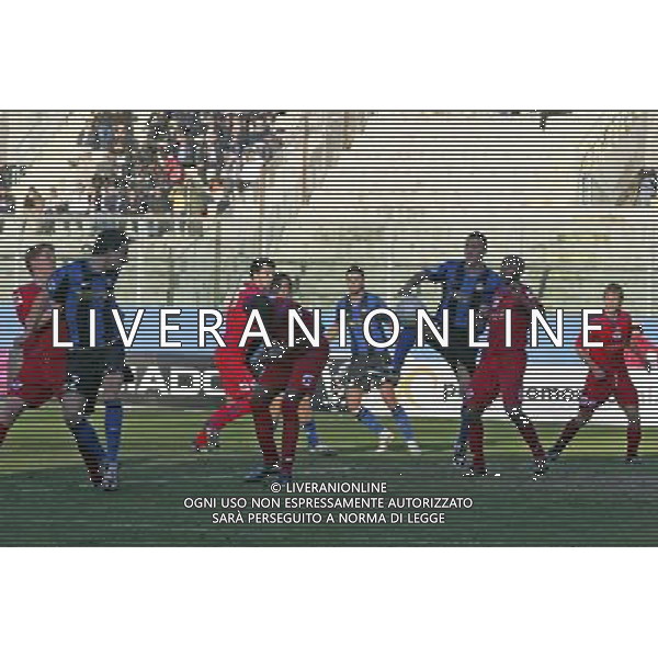 VIAREGGIO, 9 FEBBRAIO 2009 TORNEO DI VIAREGGIO \'COPPA CARNEVALE\' 2009 INTER QUEENS PARK RANGERS NELLA FOTO: IL GOL DEL 2-1 DI LUCA CALDIROLA FOTO AG. A. LIVERANI SAS