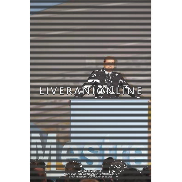 MOGLIANO (TV) 08/02/2009 CERIMONIA DI INAUGURAZIONE DEL PASSANTE DI MESTRE NELLA FOTO:L\'INTERVENTO DI SILVIO BERLUSCONI ALLA CERIMONIA DI INAUGURAZIONE DEL PASSANTE FOTO PAOLA GARBUIO/AG.ALDO LIVERANI