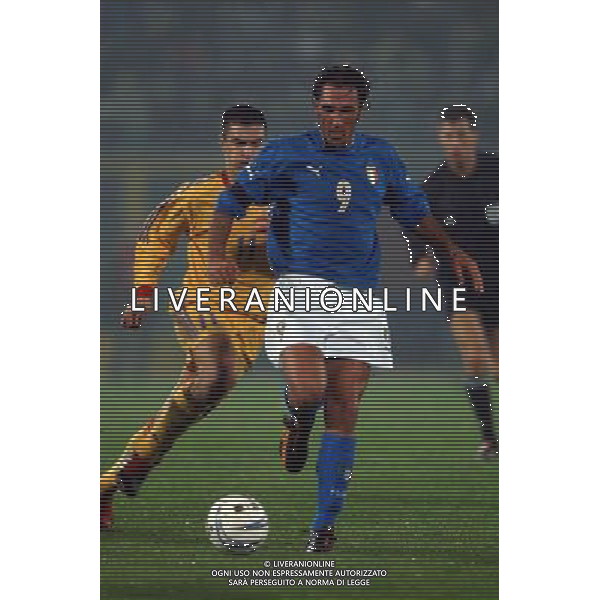 ANCONA 16/11/2003 ITALIA-ROMANIA AMICHEVOLE NELLA FOTO FABIO BAZZANI* FOTO ALDO LIVERANI