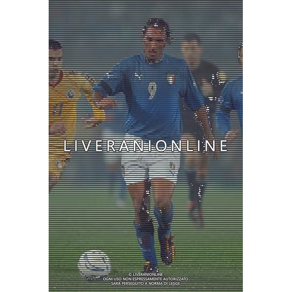 Ancona 16/11/2003 Italia-Romania Nazionale Calcio Amichevole nella foto Bazzani Fabio* Agenzia Aldo Liverani