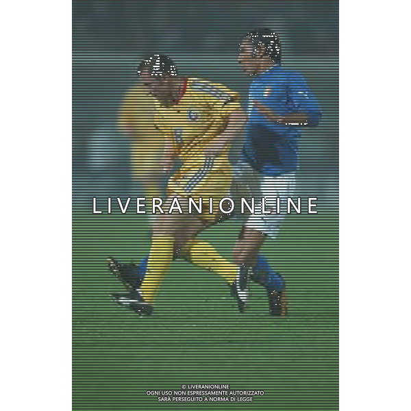 Ancona 16/11/2003 Italia-Romania Nazionale Calcio Amichevole nella foto Bazzani Fabio* Agenzia Aldo Liverani