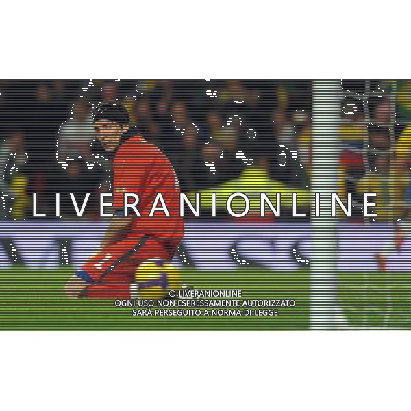 Amichevole Internazionale Londra - 10.02.2009 Brasile-Italia Nella Foto: GIANLUIGI BUFFON SCONSOLATO DOPO IL GOL DI ROBINHO /Ph.Vitez-Ag. Aldo Liverani