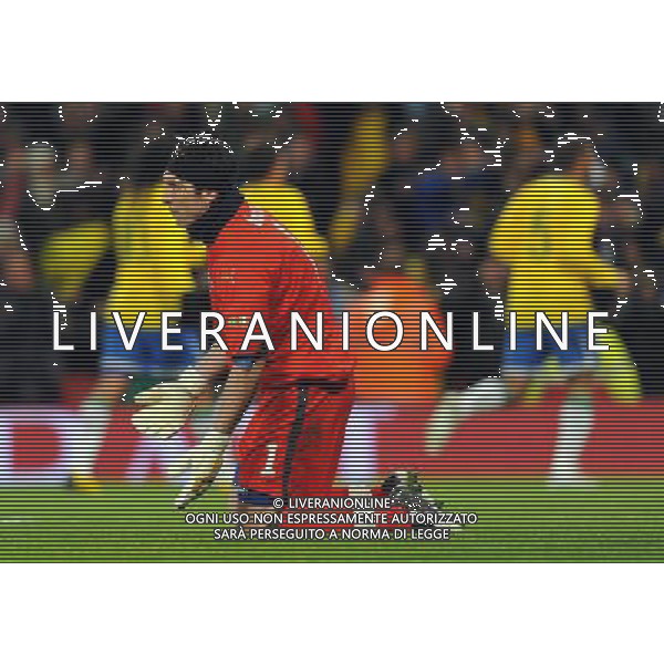 Amichevole Internazionale Londra - 10.02.2009 Brasile-Italia Nella Foto: GIANLUIGI BUFFON SCONSOLATO DOPO IL GOL DI ROBINHO /Ph.Vitez-Ag. Aldo Liverani